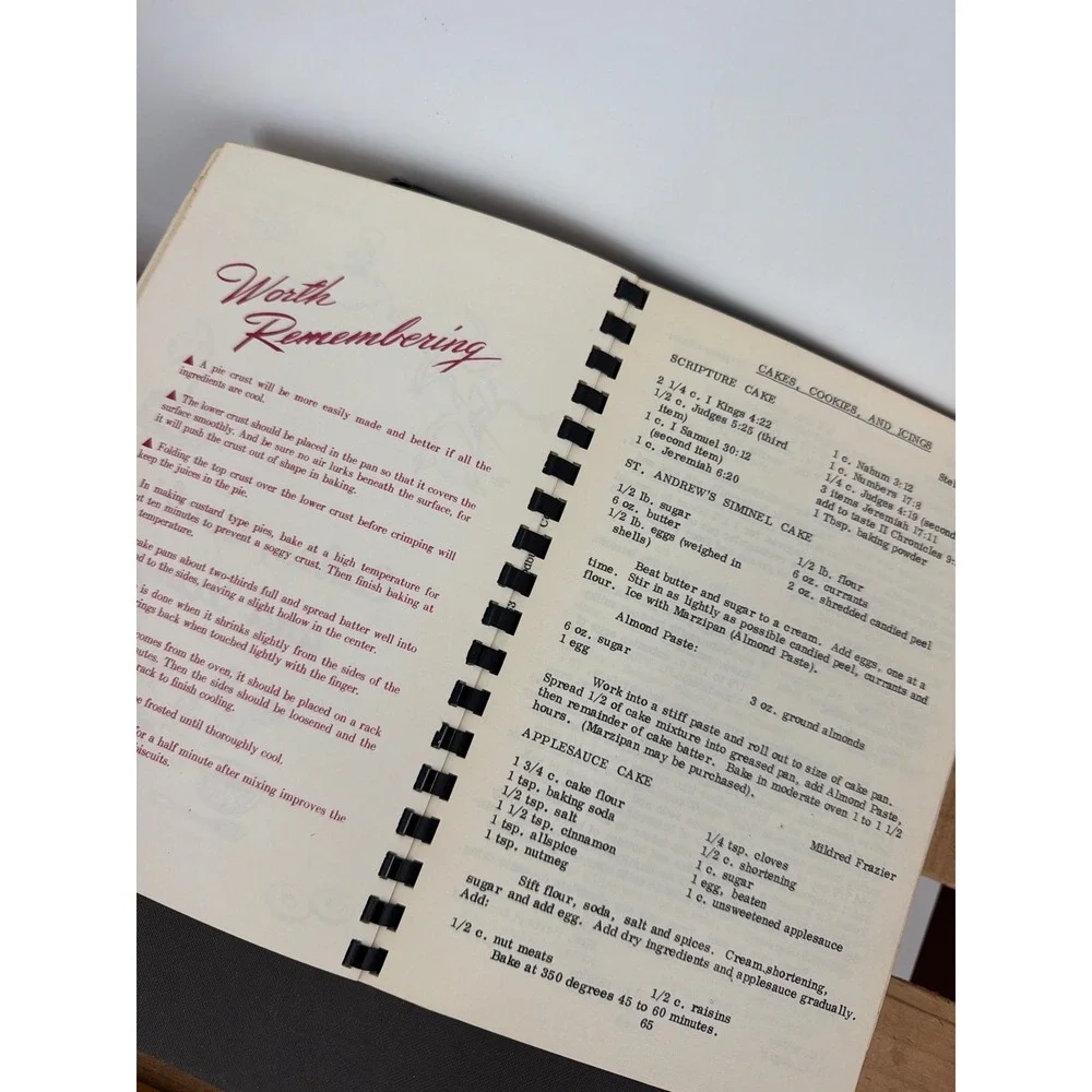 Vintage 1967 Our Daily Bread St Pauls Episcopal Church Woodbury CT Cookbook